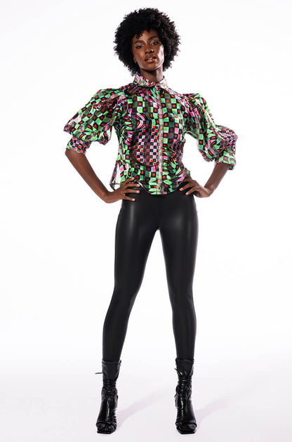 RIO HIGH RISE LEGGING WITH 4 WAY STRETCH IN BLACK