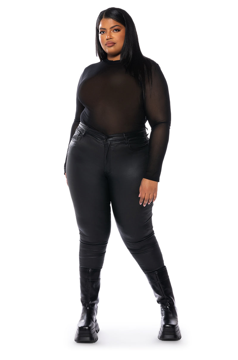 MESH CASUAL BODYSUIT