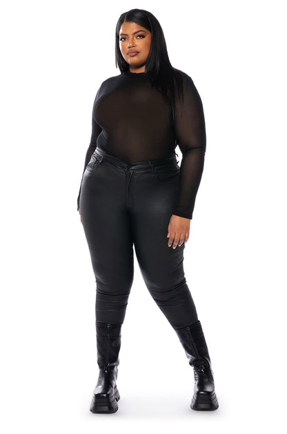 MESH CASUAL BODYSUIT