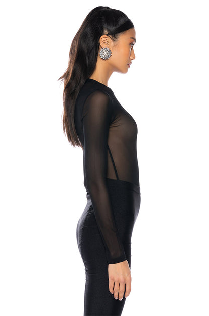 MESH CASUAL BODYSUIT